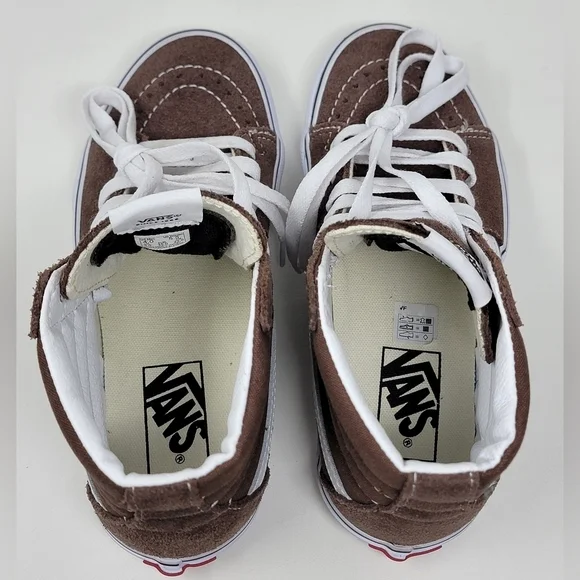 Vans Sk8 High Rain Drum Brown Sneakers Unisex Mens Sz 4/Wnms 5.5 VN0A5JM8EE New - Picture 9 of 11